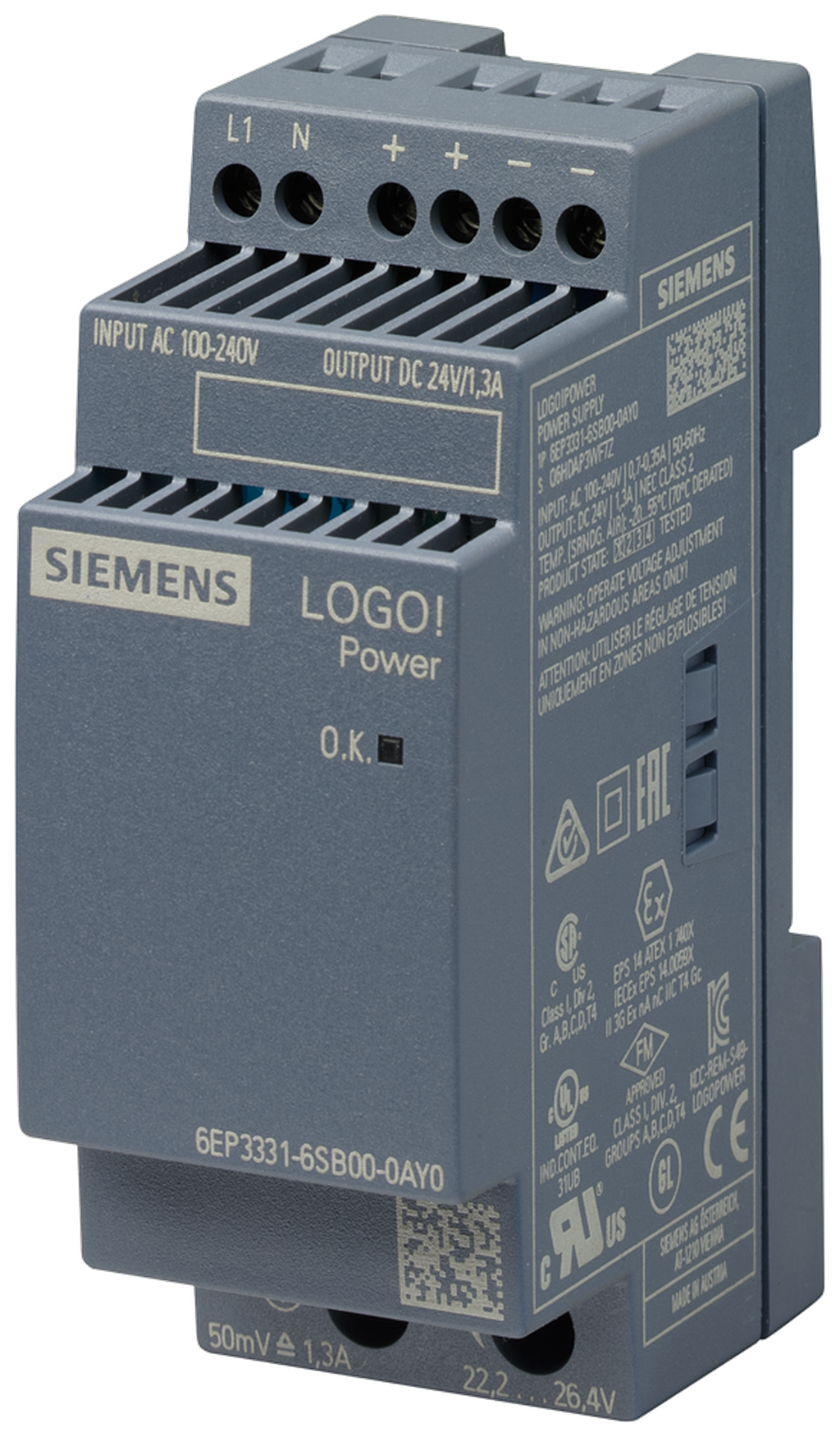 Siemens Strømforsyning (6EP3331-6SB00-0AY0)